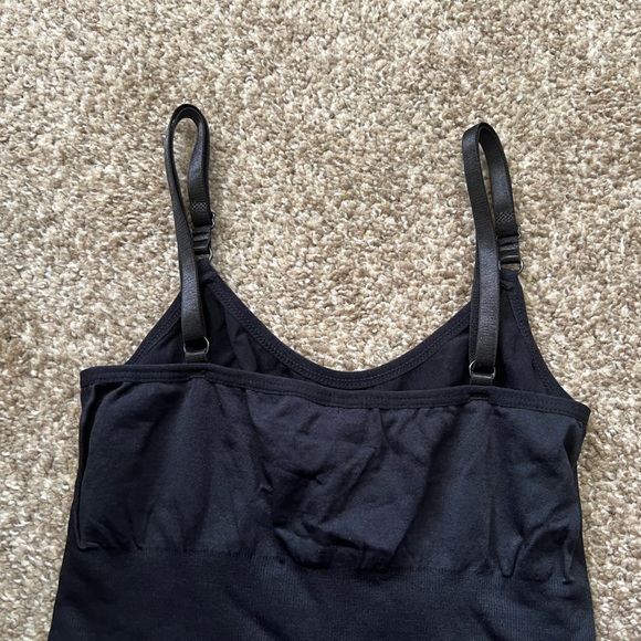 Shapewear Bodysuit Romper Tummy Control Solid Black Body Shaper Slimming Stretch - Picture 8 of 10